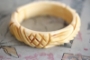 HOTCAKES Sculpted Bangle Ivory - SALE