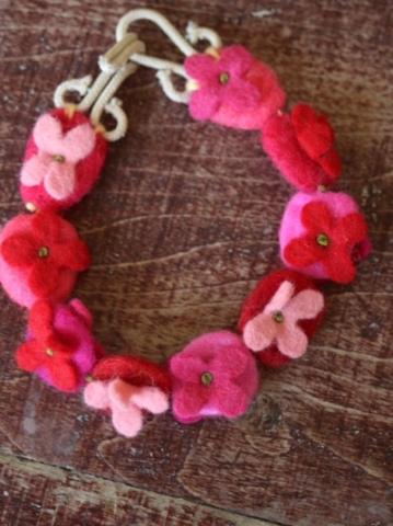 Floral Buttons Pink