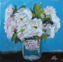 Picture of Garden Roses in Canning Jar – 10x10 - SALE