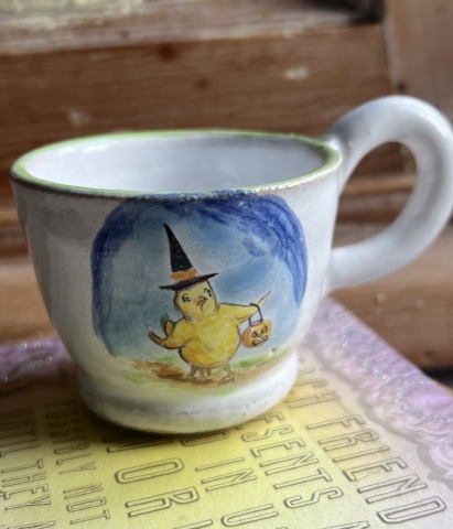 Picture of Cup of Cuteness BOO! - ooak by Julie Whitmore 