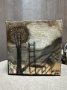 Picture of Among the Willows "A Petite Garden" - 4x4 Original Painting by Laurie Meseroll - SALE