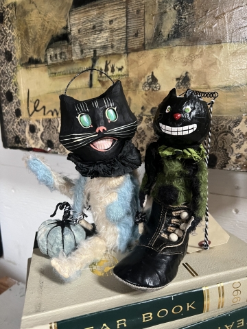 Picture of Boots the Kitty All Hallows Treats - ooak by Letty Worley - SALE