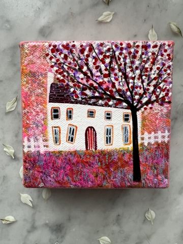 Picture of "Blossom" - 4x4 Original by Nikki Monaghan
