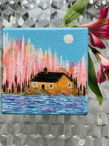 Picture of "Summer" - 4x4 Original by Nikki Monaghan