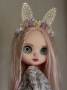 Picture of "Candy Bunny" - Custom Blythe by Jolly Roger Dolls wearing Moshi Moshi Fashion