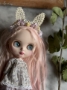 Picture of "Candy Bunny" - Custom Blythe by Jolly Roger Dolls wearing Moshi Moshi Fashion