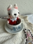 Picture of Wee White Rabbit & Tea Cup Set -  by Jody Battaglia