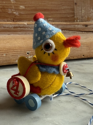 Picture of Ducky Doo -  OOAK Wee Pulltoy - by Jody Battaglia 