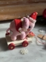 Picture of Ellie Pinks  -  OOAK Wee Pulltoy - by Jody Battaglia