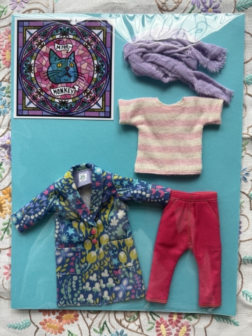 Picture of Special Coat Set for Neo Blythe "Lilac Blooms" - by M for Monkey