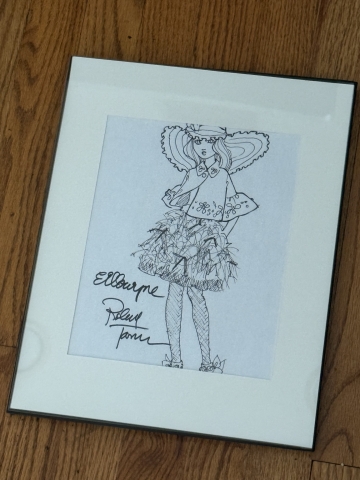Picture of Framed Original Ellowyne Art - by Robert Tonner  - one of a kind sketch