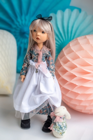Picture of EXCLUSIVE NEW - "Wonderland's Alice & Her Rabbit" - LE 12 SPOONS Collection - 42cm/16.5" BJD by Zwergnase - Bonus  - IN STOCK