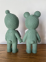 Picture of Charmy Chan Aqua Green RARE SET of 2 Figures - made by Kodama of Japan