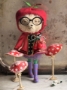 Picture of Teddy Blythe "Florence Apples" - ooak by Letty Worley wearing Annie Dollz & More Fashion