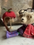 Picture of Teddy Blythe "Florence Apples" - ooak by Letty Worley wearing Annie Dollz & More Fashion