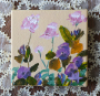 Picture of Wildflowers on Pale – 5x5 - by Angela Moulton - SALE