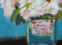 Picture of Garden Roses in Canning Jar – 10x10 - by Angela Moulton -SALE 