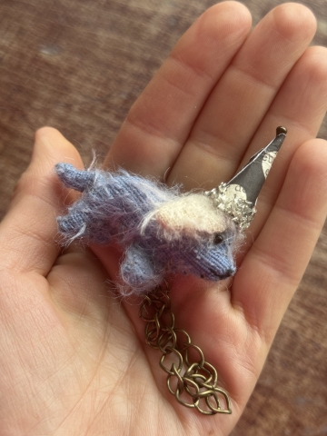 Picture of "Blueberry" - ooak Party Pup by Letty Worley 
