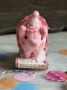 Picture of Party Prissy Piggy  - OOAK wee pulltoy by Jody Battaglia of FunTown