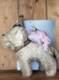 Picture of "Porcine Party Girl " - ooak soft sculpture piggy  by Letty Worley 