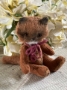 Picture of Dear Foxy - ooak mini art toy by Olesya of Amici & Orsetti