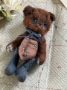 Picture of Tedly - ooak mini art toy by Olesya of Amici & Orsetti